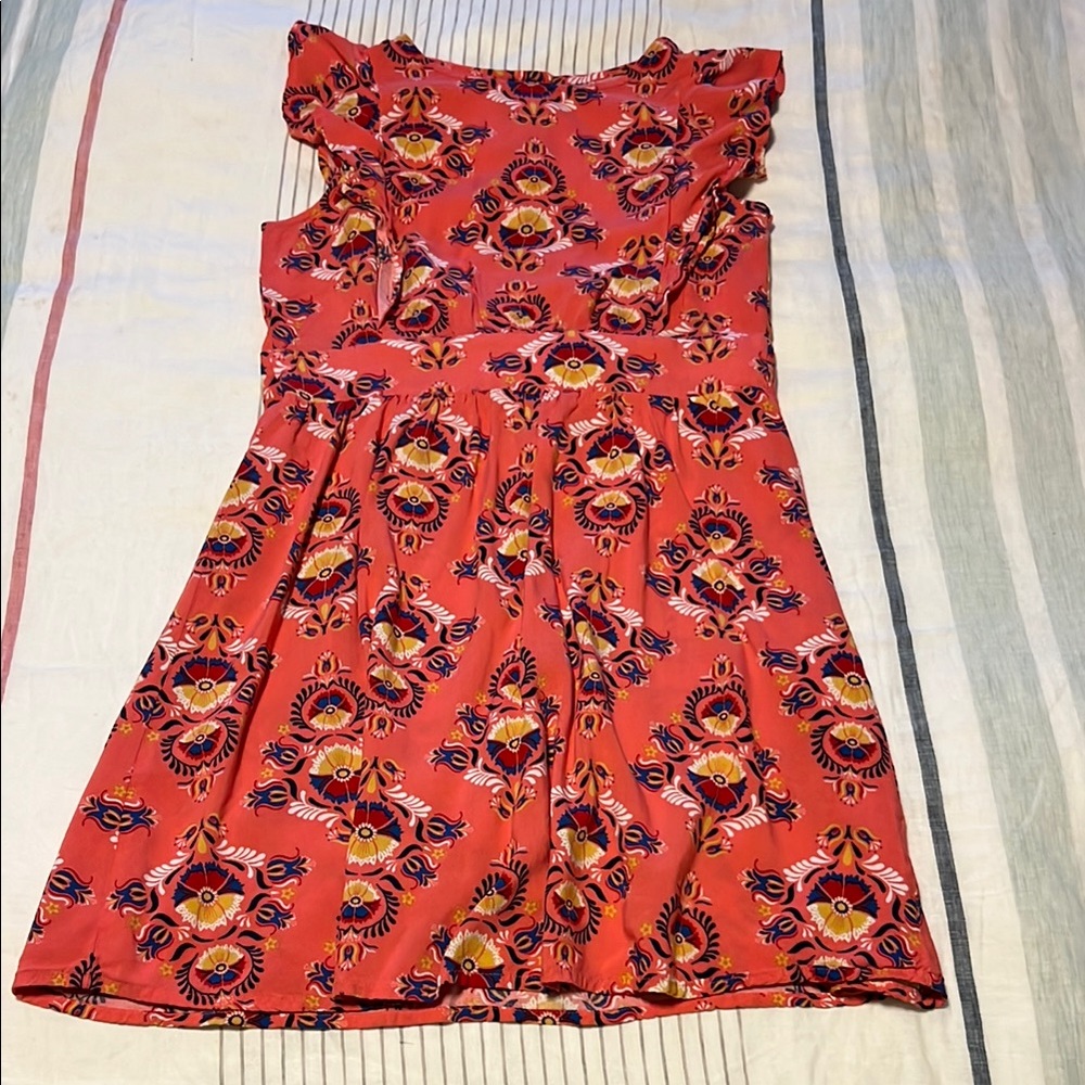 Crazy 8  Ruffled flutter sleeve A-line Dress